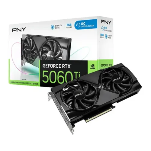 Placa de Video PNY GeForce RTX 5060 Ti Dual OC, 8GB