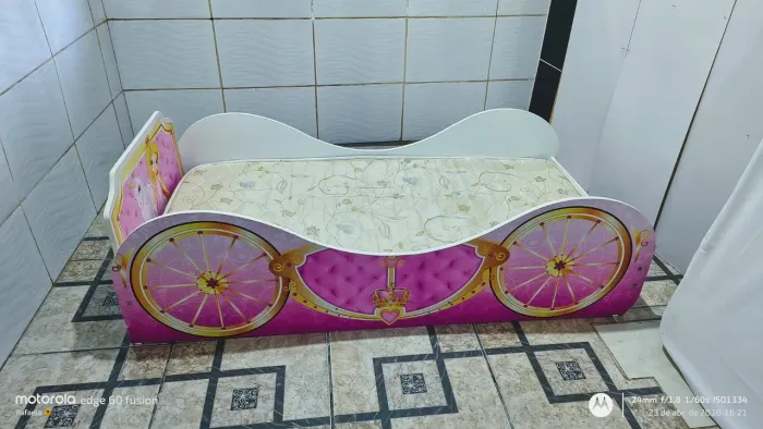 Cama Infantil Menina Princesa + Colchão