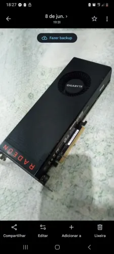 Placa de video radeon vega 8gb gigante