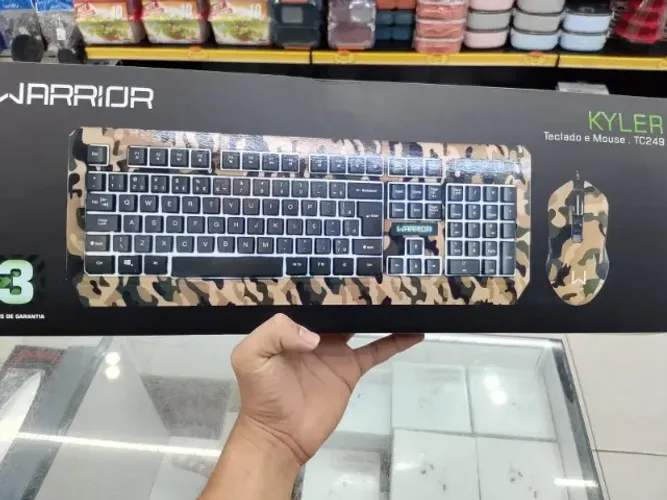 KIt Teclado e Mouse Gamer Camuflado - Entrega Grátis