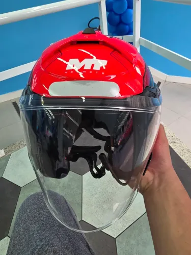 Capacete Aberto Mt Com Óculos Interno Cosmo
