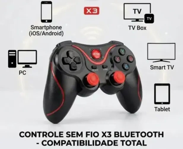 Controle gamepad bluetooth para celular, tv, Android, iPhone, tablet, quase não foi usado