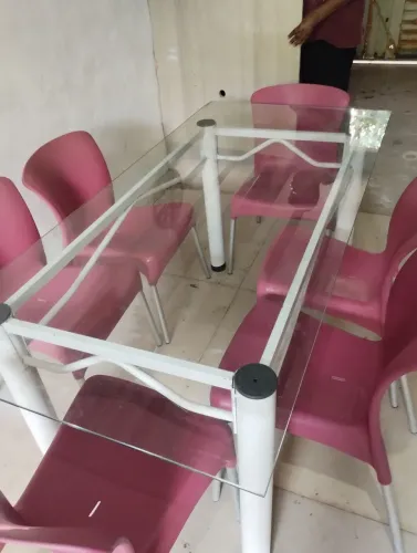 ENTREGO, conjunto de mesa com 6 cadeiras