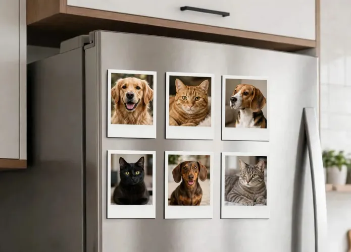 Kit 6 Imãs Personalizados Pet Polaroid R$19,99