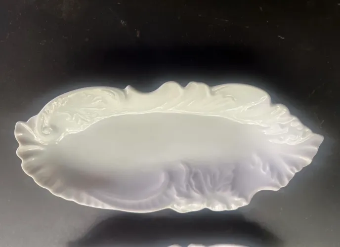 3 travessas de porcelana branca 26cm