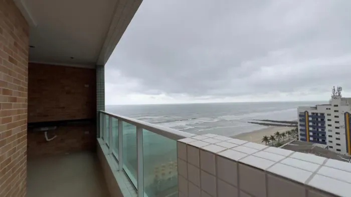 Apartamento 2 Quartos com Suíte e Vista Mar no Centro de Mongaguá | Excelente Acabamento |