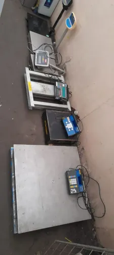 Lote de balança toledo em aço inox