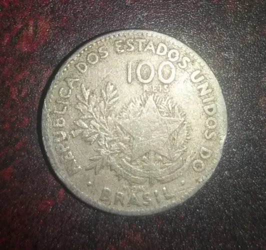 Moeda 100 réis 1901 