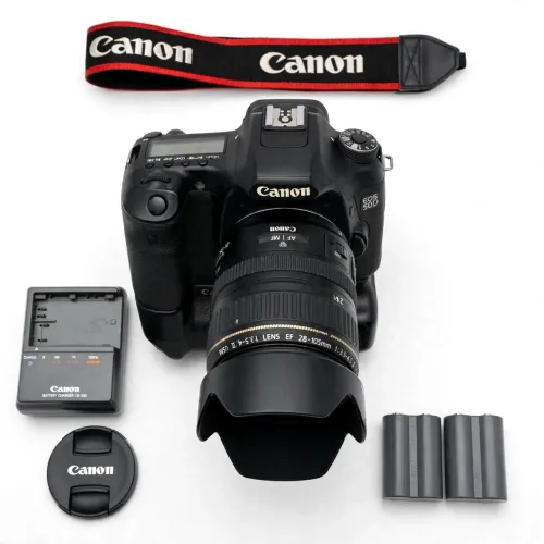 Kit Cânon EOS 50D + Grip Original BF-E2N + Lente 28-105 mm USM - Pronto para Usar