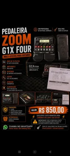 Vendo Pedaleira Zoom G1x For 