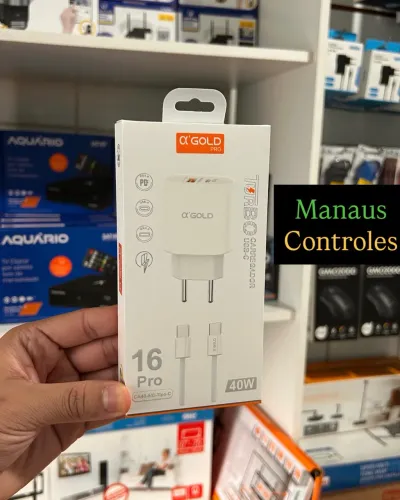 Carregador IPhone 15 / 16 Tipo C Turbo 40W 