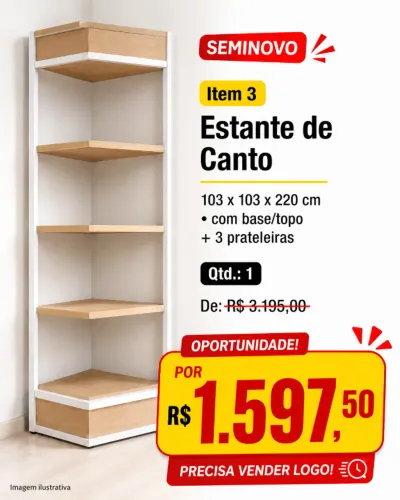 estante de canto