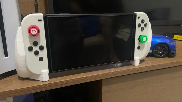 Grip ergonômico Nintendo Switch Oled em 3D