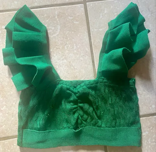 Crooped M lindo de linha
