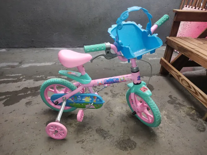 Bicicleta infantil aro 12" Peppa Pig Bandeirante