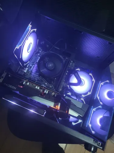 PC GAMER NOVO MONTADO RYZEN 5 5500 + RX580 8GB COM GARANTIA!