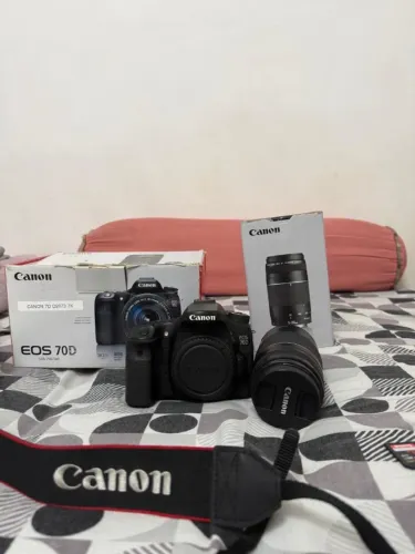 CÂMERA CANON EOS 70D + LENTE 75-300MM ? KIT COMPLETO