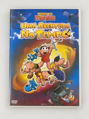 Kit 2 DVDs Turma da Mônica - Cine Gibi 2 + Uma Aventura no Tempo - originais