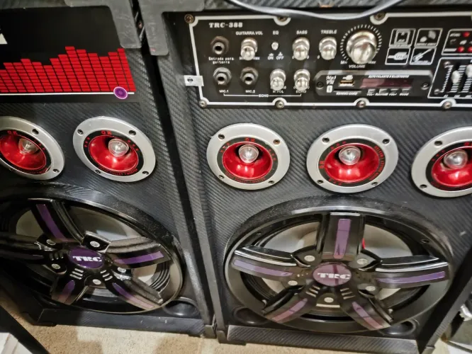 Caixa Som Dupla TRC 388