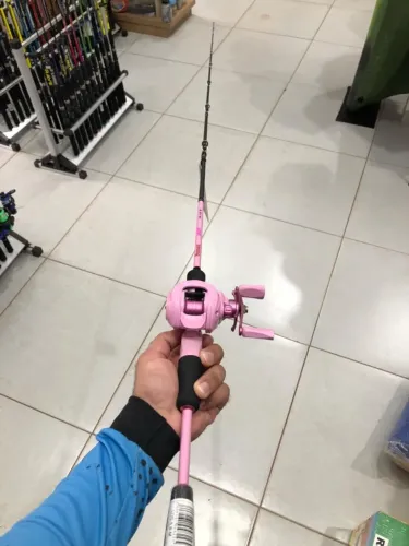 CARRETILHA SUMAX LADY ROSA + VARA SUMAX LADY 1,74M 17LBS