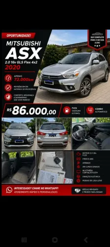 Mitsubishi ASX GLS FWD 2.0 16V Flex Aut. 2020