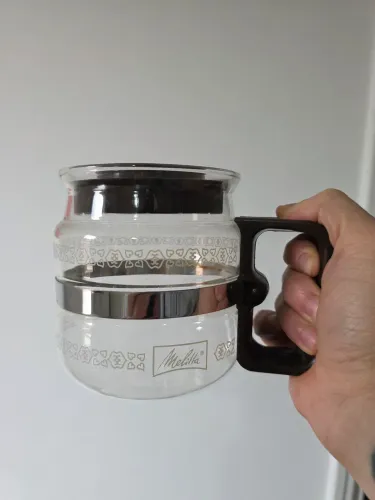 Jarra Melitta de Vidro Refratário com Tampa - Original - Anos 80