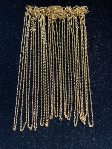 ESTOQUE DE 15 COLARES ELO BANHADAS A OURO 18K