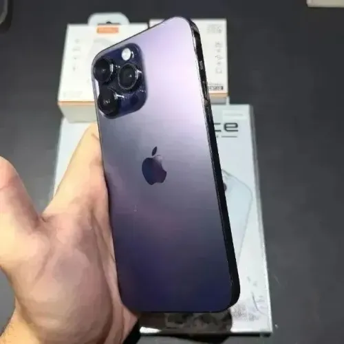 iPhone 14 Pro Max 128GB Roxo! Nunca caiu! Excelente estado! Acc cartão!