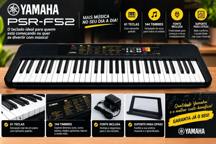 Teclado Yamaha PSR-F52 