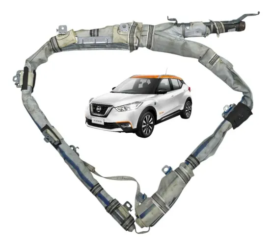 Airbag Esquerdo Cortina Nissan Kicks 2016 A 2023 Bege