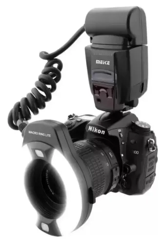 Flash Circular Meike Mk-14ext Para Câmeras Nikon
