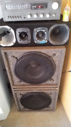 Som pra vender com 2 fone de 15 polegada