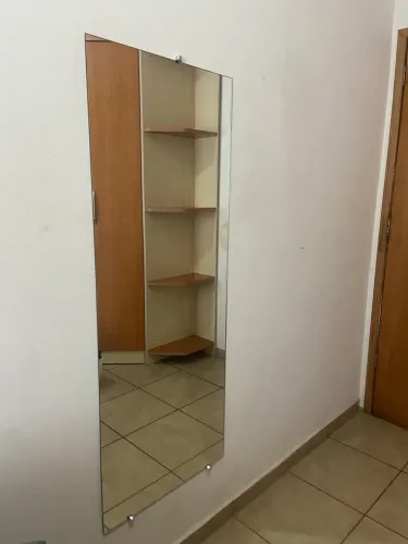 Espelho 4mm lapidado 1,41 x 0,54 com botões francês