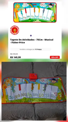 Teclado musical fisher price 