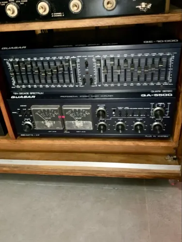Receiver Quasar QA-5500 + Eq QE-10 000 (n Gradiente Polivox