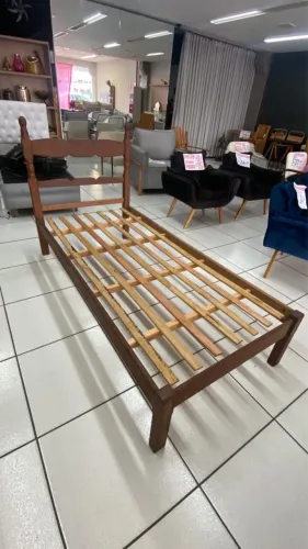 Cama sucupira solteiro