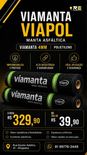 Manta asfáltica polietileno 4mm
