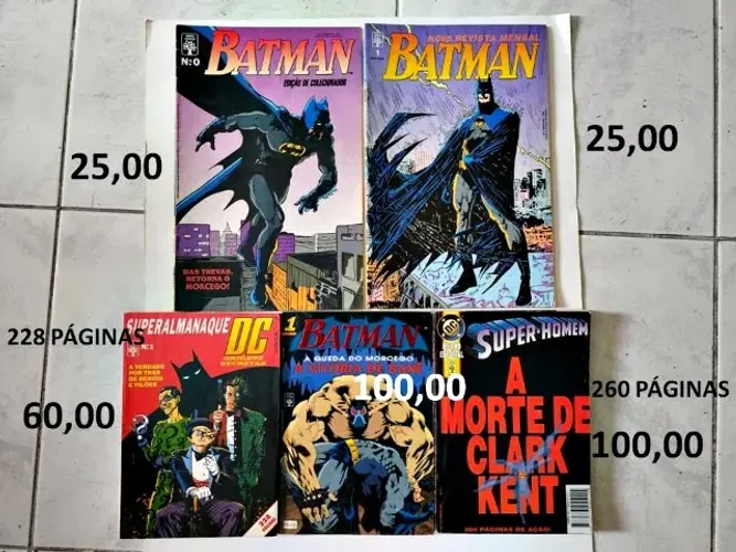 Rio: Revistas do Batman e Super-Homem para colecionadores
