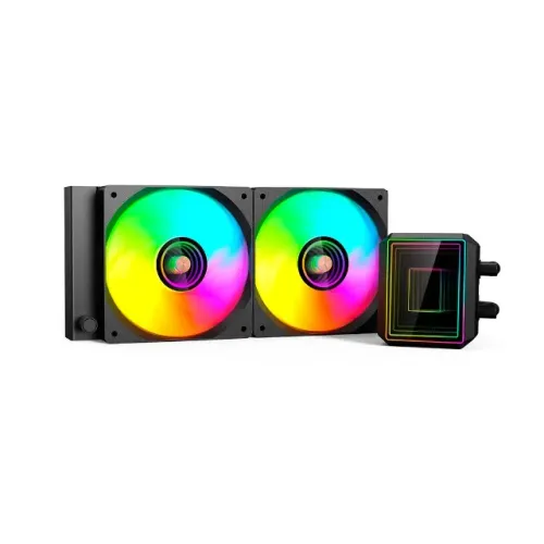 Water Cooler C3Tech Black 240mm Led ARGB Intel/AMD LGA1851|AM5 TDP: 250W - WZetta