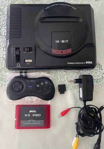 Mega drive 2 Tectoy pronto pra jogar.