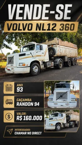 ? VENDE-SE VOLVO NL12 360 - CAÇAMBA RANDON