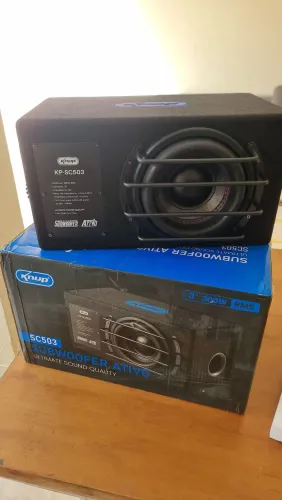 Subwoofer 8 Polegadas + Caixa Ativa Knup
