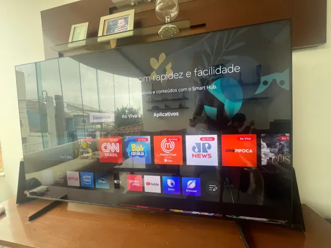 Televisão 70? Samsung seminova no plástico ainda