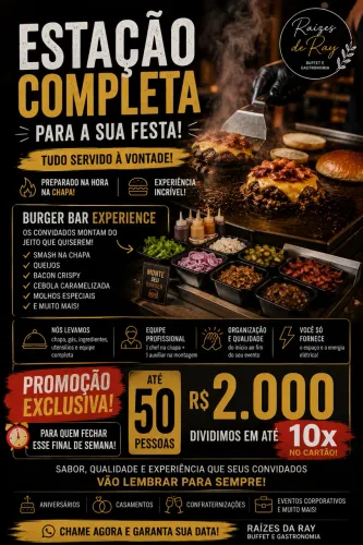 ESTAÇÃO BURGER ? PARA FESTAS