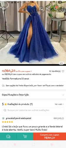 Vestido de debutante