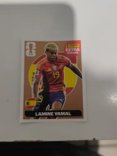 Figurinha Bronze do yamal para coleção