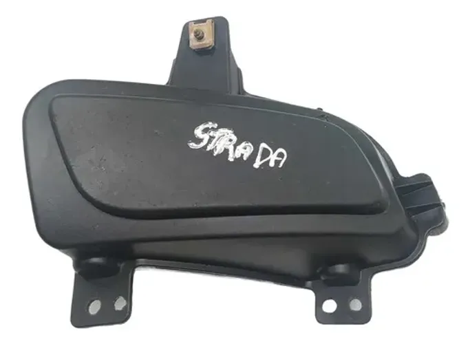 Tampa Farol Milha Esquerda Fiat Strada 2021 Preto Esquerdo