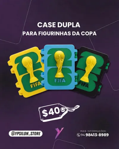 Case Dupla Figurinha Copa