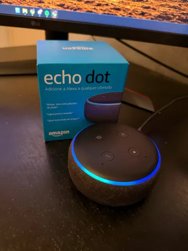 Amazon Echo Dot 3 Alexa Echo Dot 3ª Geração - Completa, Impecável