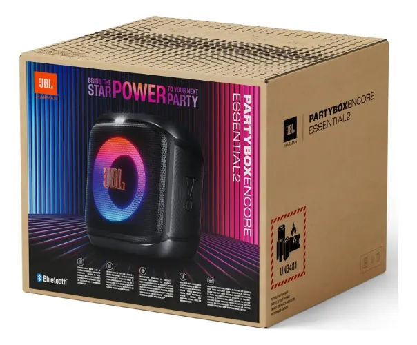 Caixa De Som Bluetooth Jbl Partybox Encore 2 Essential Preto